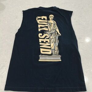 Full Send Crew Neck Cut Off Tee-Shirt Sleeveless